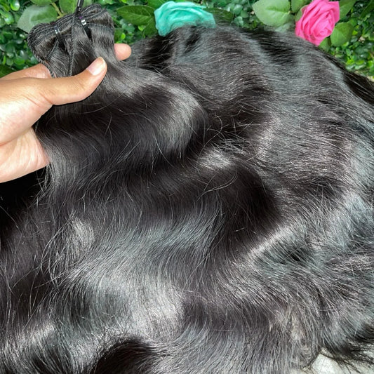 cabello de onda de cuerpo vietnamita crudo virgen cabello de visón humano birmano rizado