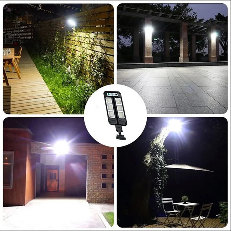 Luces Solares para Exteriores, Impermeables, con Sensor de Movimiento, Lámpara LED con 3 Modos de Iluminación, Luces Solares para Decoración de Jardín y Caminos